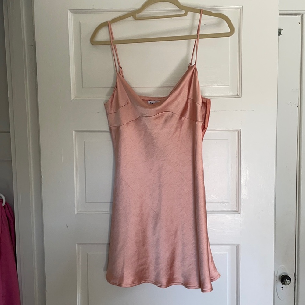 Princess Polly pink silk dress